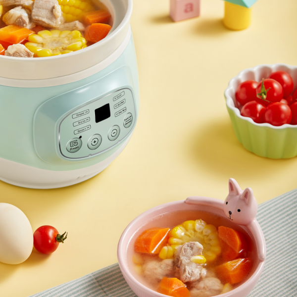 Nồi nấu chậm thông minh Bear 1L (DDG-D10J2, đun trực tiếp)