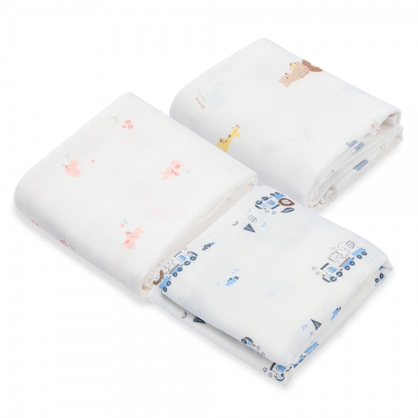 Khăn gạc tắm sợi tre 2 lớp Animo T2304_NBA005 (60x120cm,1 cái) (giao màu ngẫu nhiên)