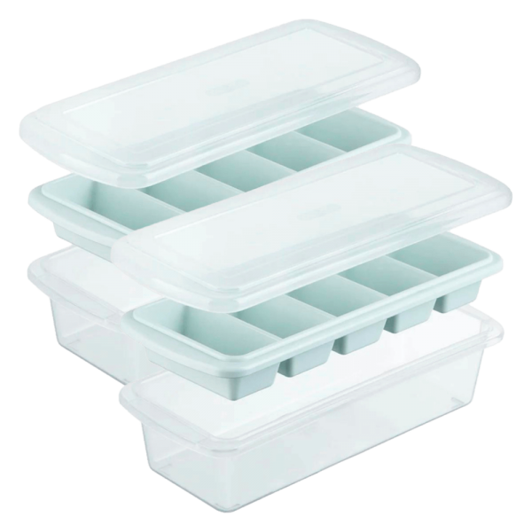 Combo 2 Khay đá thanh Kari 5 viên (INC, có nắp )