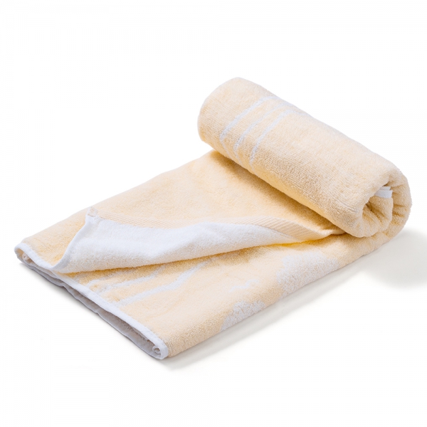 Khăn tắm dệt họa tiết 2 mặt Cotton Animo T2304_HV004 (60x120cm,Vàng nhạt)