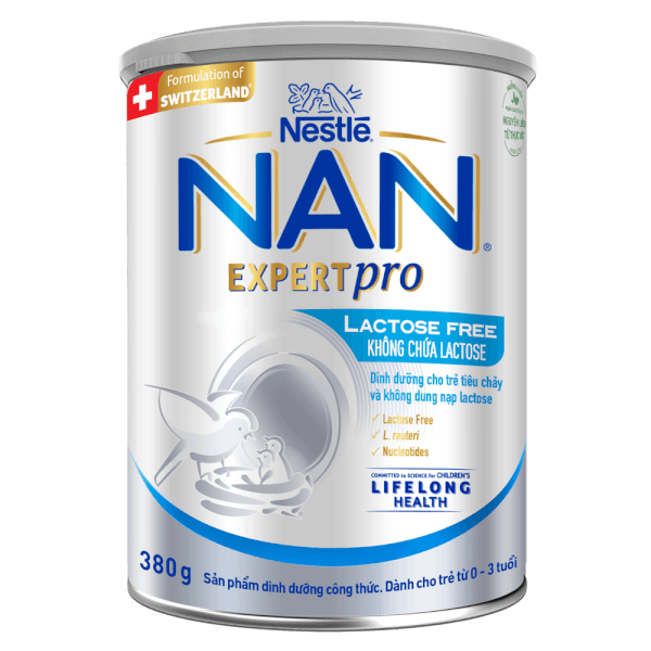 Sản phẩm dinh dưỡng công thức Nestle Nan Expert Pro Lactose Free không chứa lactose 380g (Giao bao bì ngẫu nhiên)