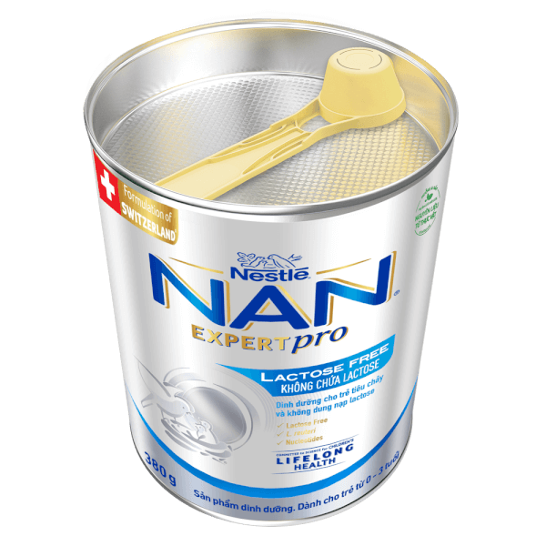 Sản phẩm dinh dưỡng công thức Nestle Nan Expert Pro Lactose Free không chứa lactose 380g (Giao bao bì ngẫu nhiên)