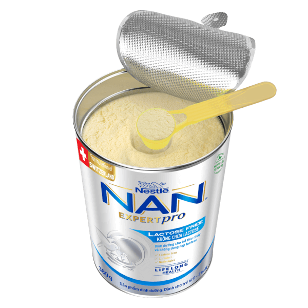 Sản phẩm dinh dưỡng công thức Nestle Nan Expert Pro Lactose Free không chứa lactose 380g (Giao bao bì ngẫu nhiên)
