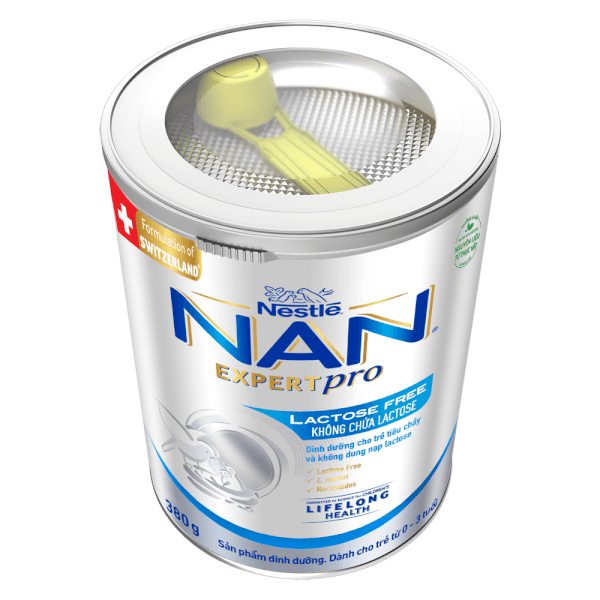 Sản phẩm dinh dưỡng công thức Nestle Nan Expert Pro Lactose Free không chứa lactose 380g (Giao bao bì ngẫu nhiên)