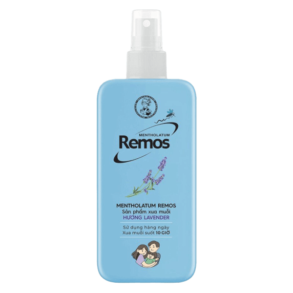 Sản phẩm xua muỗi dạng xịt hương Lavender (Mentholatum Remos) 70ml
