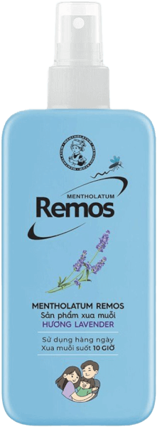 Sản phẩm xua muỗi dạng xịt hương Lavender (Mentholatum Remos) 70ml