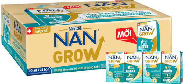 Thùng thực phẩm bổ sung Nestlé NANGROW 9 (4x110ml)