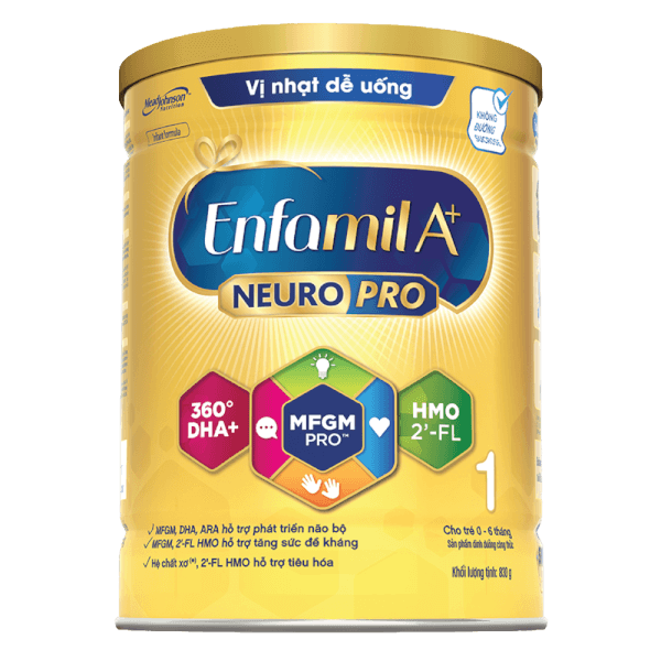 Sữa Enfamil A+ số 1 830g (0-6 tháng) 2Flex