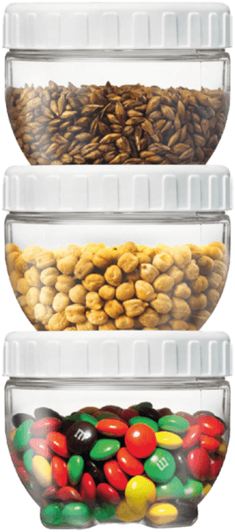 Bộ 3 hộp bảo quản Interlock Lock&Lock (150ml, Màu trắng)