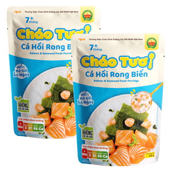 Combo 2 Cháo tươi Cây Thị Cá hồi rong biển