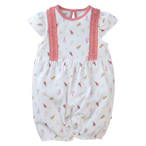 Bodysuit bé gái đùi Bst Lung linh cùng mèo Animo KK822034_537 (0-12M,Trắng họa tiết)