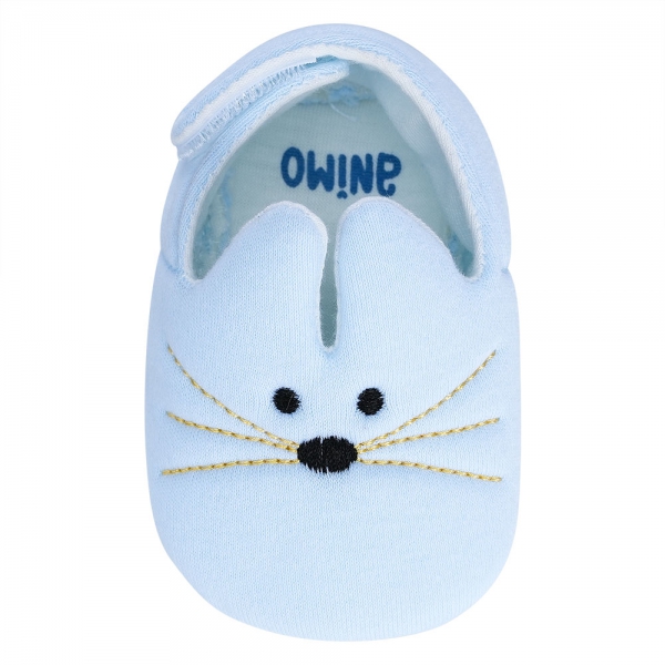 Giày sơ sinh thấp cổ Animo A2307_MN011 (9-11,Xanh)