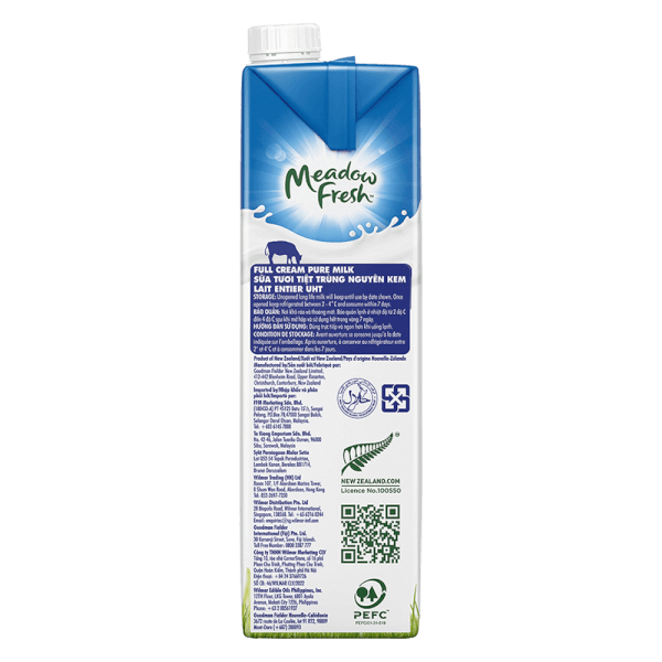 Combo 2 Sữa tươi tiệt trùng Nguyên kem nhãn hiệu Meadow Fresh 1L