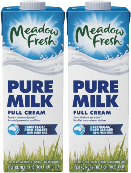 Combo 2 Sữa tươi tiệt trùng Nguyên kem nhãn hiệu Meadow Fresh 1L