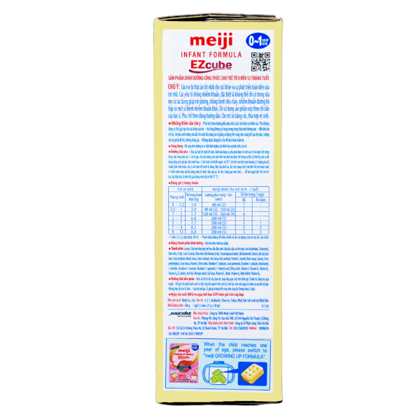 Sữa Meiji thanh Infant Formula Ezcube 540g (0-12 tháng)