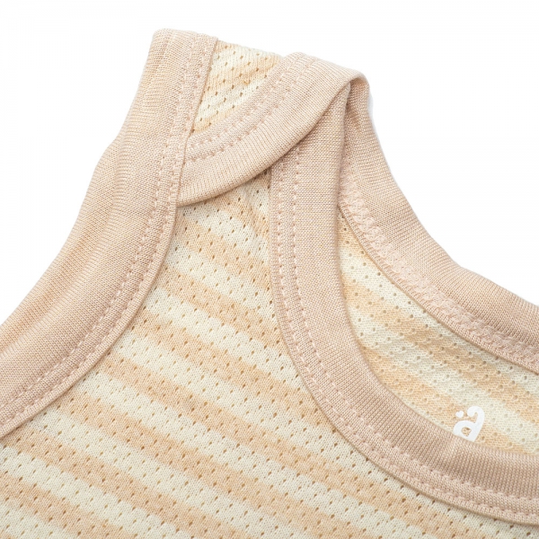 Bodysuit tính năng tam giác, vải lưới Animo I0322028 (0-12M,Beige)