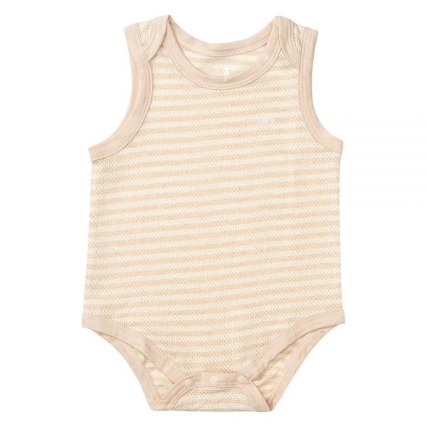 Bodysuit tính năng tam giác, vải lưới Animo I0322028 (0-12M,Beige)