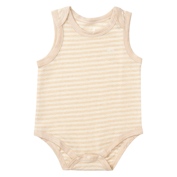 Bodysuit tính năng tam giác, vải lưới Animo I0322028 (0-12M,Beige)