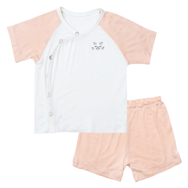 Bộ sơ sinh ngắn vải modal Animo I0122005 (0-24M,Cam)