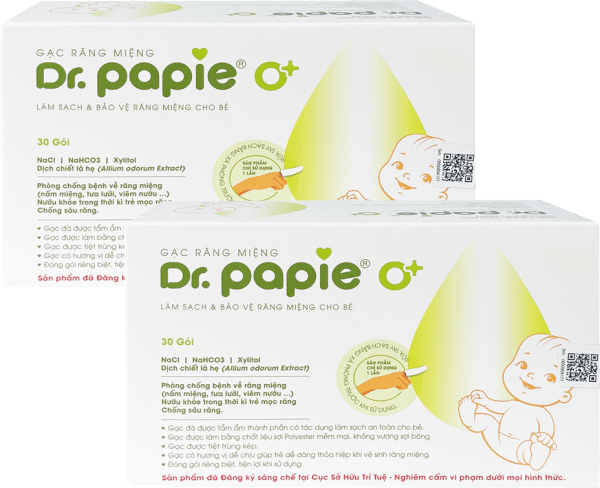 Combo 2 Gạc răng miệng Dr Papie 30 miếng/ hộp