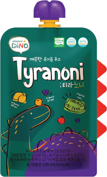 Nước ép trái cây hữu cơ sạch Tyranoni (Clean Organic Juice Tyranoni)