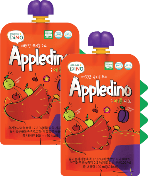 Combo 2 Nước ép trái cây hữu cơ sạch Appledino (Clean Organic Juice Appledino)