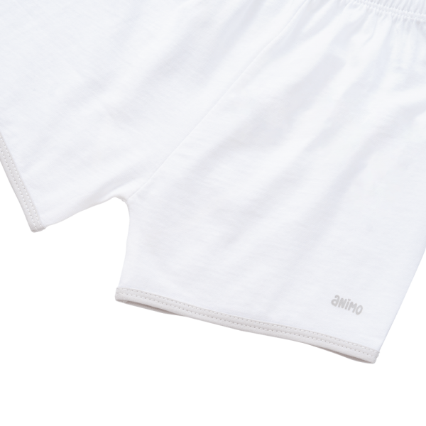 Cặp quần sơ sinh ngắn Animo KV223013 (NB-12M,Xám họa tiết_Trắng)