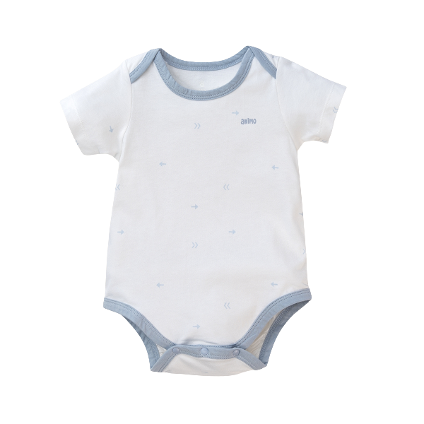 Set 2 body tam giác Animo NB522014 (9-12M,xanh-trắng mũi tên)