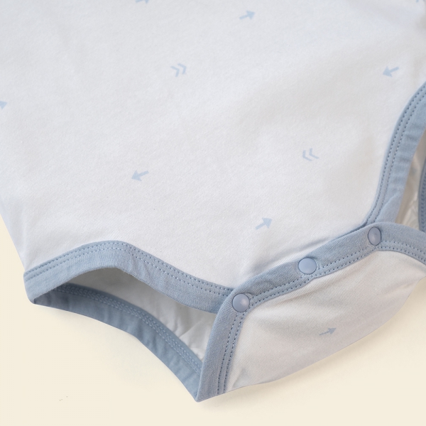 Set 2 body tam giác Animo NB522014 (0-12M,xanh-trắng mũi tên)