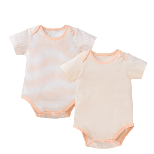 Set 2 body tam giác Animo NB522013 (0-12M,cam-trắng sọc cam)