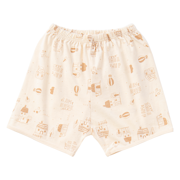 Cặp quần sơ sinh ngắn Animo KV223011 (NB-12M,Kem_Trắng)