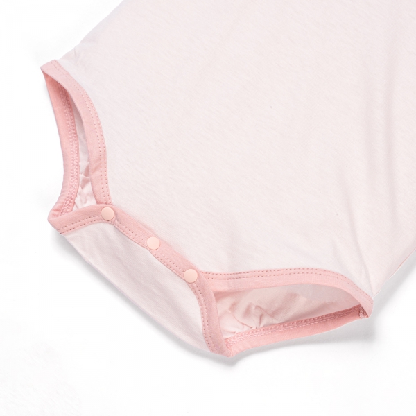 Set 2 Body sơ sinh tam giác TN Animo KV322038 (0-12M,Hồng)