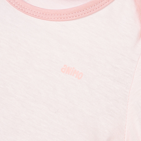 Set 2 Body sơ sinh tam giác TN Animo KV322038 (0-12M,Hồng)