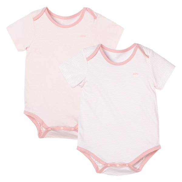 Set 2 Body sơ sinh tam giác TN Animo KV322038 (0-12M,Hồng)