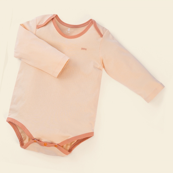 Set Bodysuit tam giác DT Animo KV423007 (0-12M,Cam_Xám họa tiết)