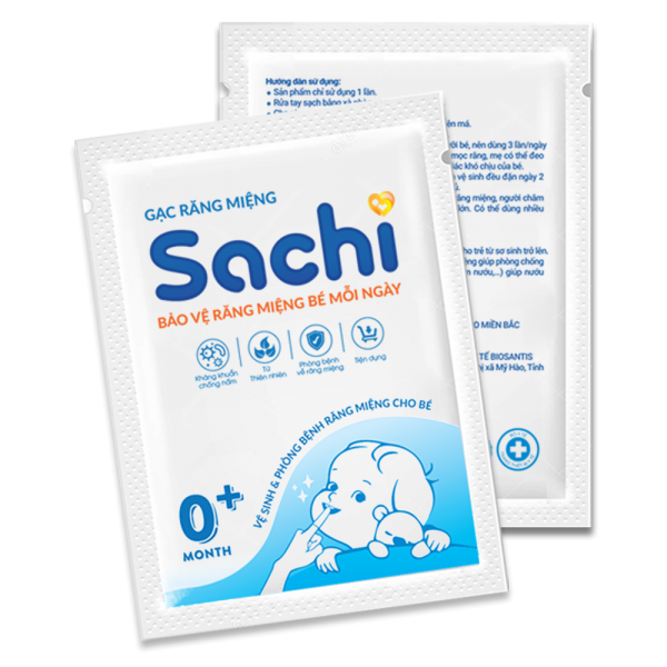 Gạc răng miệng Sachi (30 miếng/ hộp)