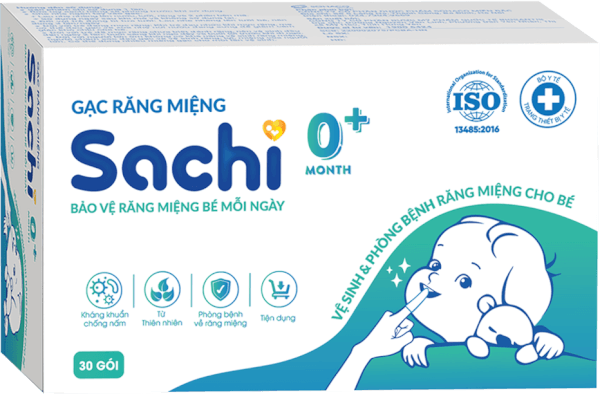 Gạc răng miệng Sachi (30 miếng/ hộp)