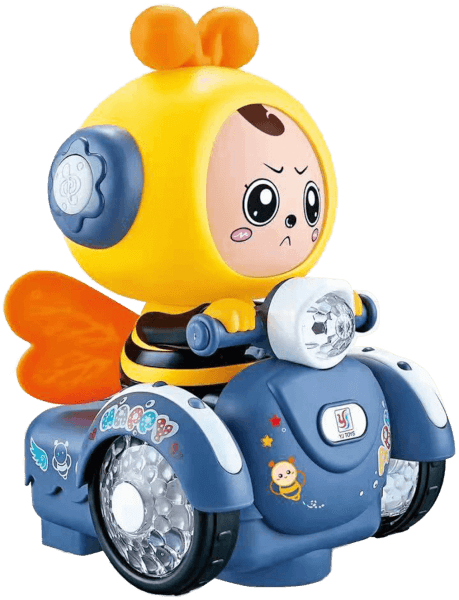 Đồ chơi bé ong vàng lái xe siêu ngầu có nhạc đèn và thay đổi khuôn mặt HW22076023_C2307 (Xanh dương)