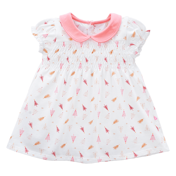 Đầm bé gái BST Lung linh cùng mèo Animo KK822036_540 (6M-3Y,Trắng họa tiết)