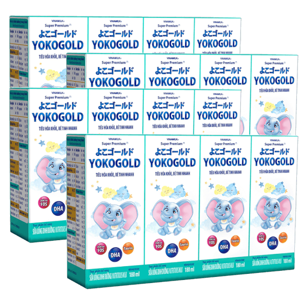 Combo 4 Sữa uống dinh dưỡng Vinamilk Yoko Gold 180ml (Lốc 4 hộp)
