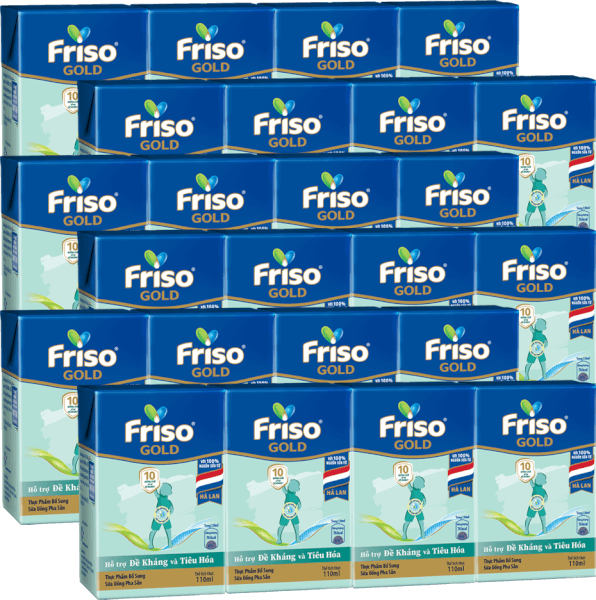 Combo 6 Sữa Friso Gold 110ml (từ 1 tuổi) - Lốc 4 hộp - New