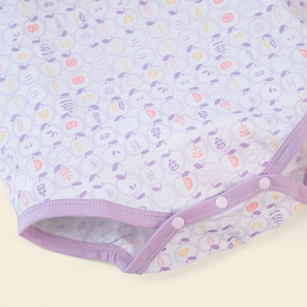 Set Bodysuit tam giác DT Animo KV423008 (0-12M,Tím_trắng họa tiết)