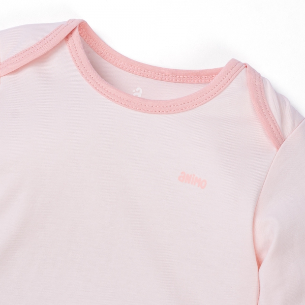 Set 2 Body sơ sinh tam giác TD Animo KV322040 (0-12M,Hồng)