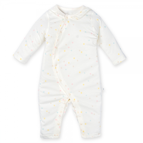 Bodysuit sơ sinh dài vải Cotton, Animo I0122004 (0-12M ,Trắng)