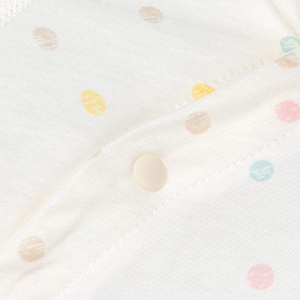 Bodysuit sơ sinh dài vải Cotton, Animo I0122004 (0-12M ,Trắng)