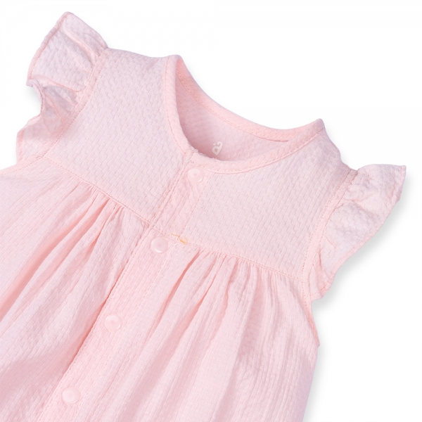 Body bé gái dài Animo G0122003 (0-12M,Hồng)