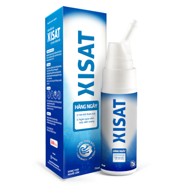 Dung dịch vệ sinh mũi nước biển sâu Xisat người lớn (75ml)