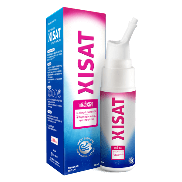 Dung dịch vệ sinh mũi nước biển sâu Xisat trẻ em (75 ml)
