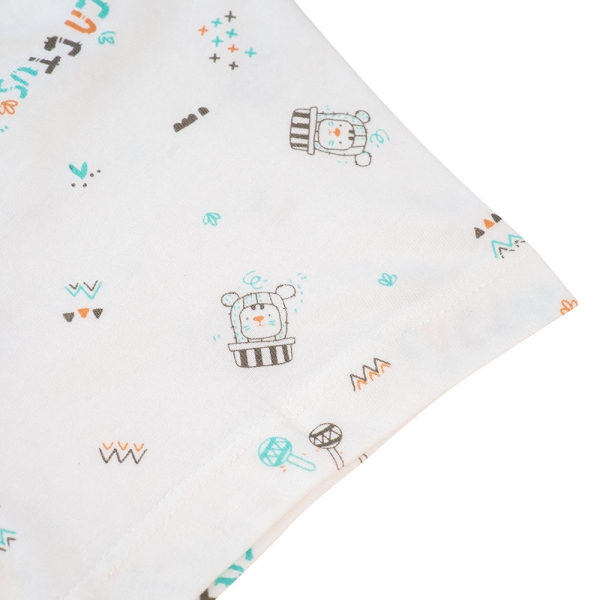 Cặp quần sơ sinh ngắn Animo LĐ422052 (NB-12M,xanh ngọc-trắng-Giao màu ngẫu nhiên)