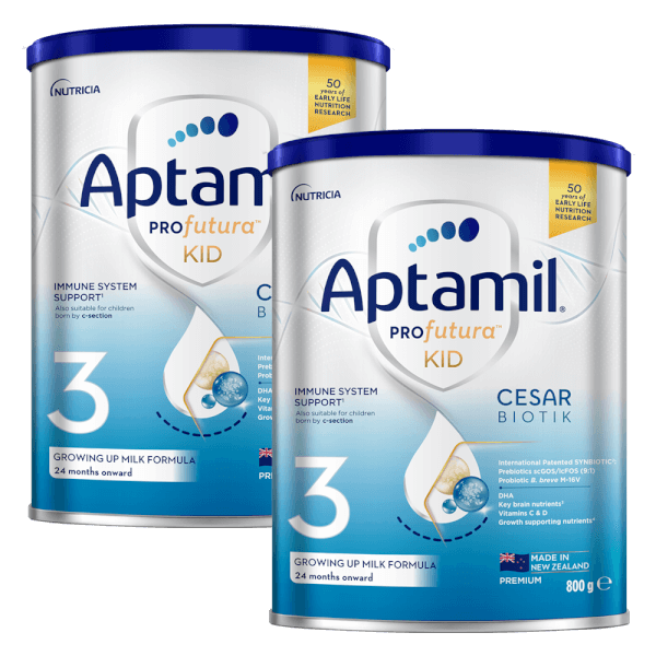 Combo 2 sữa Aptamil Profutura KID Cesarbiotik 3 800g (Từ 2 tuổi)